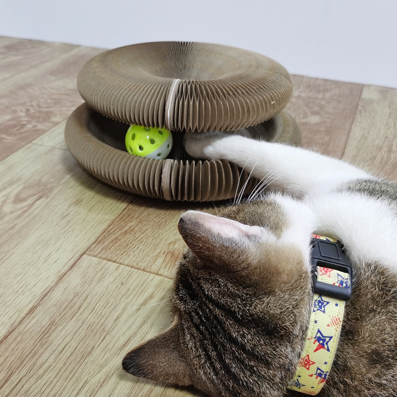 Magic Organ Cat Scratchers 2 In 1 Funny Shaped Cat Scratching Board Foldable Convenient Recyclable Durable Cat Scratcher